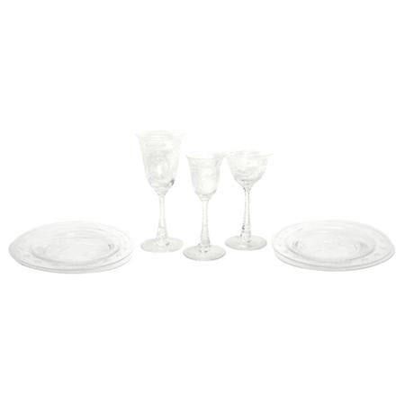 Appraisal: Cut Glass Partial Dessert Service Estimate -