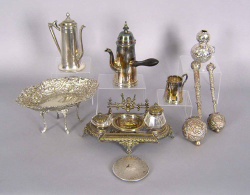 Appraisal: Group silver plated tablewares