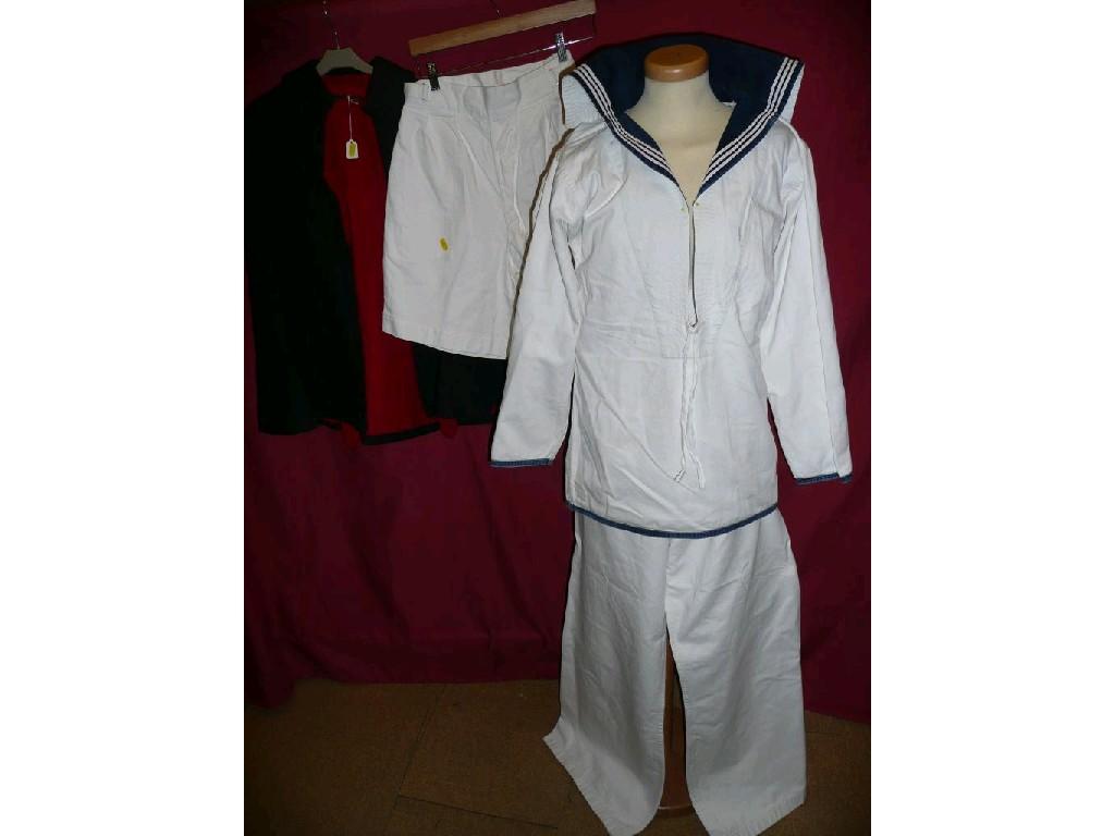 Appraisal: A vintage sailors outfit a nursing cape and a pair