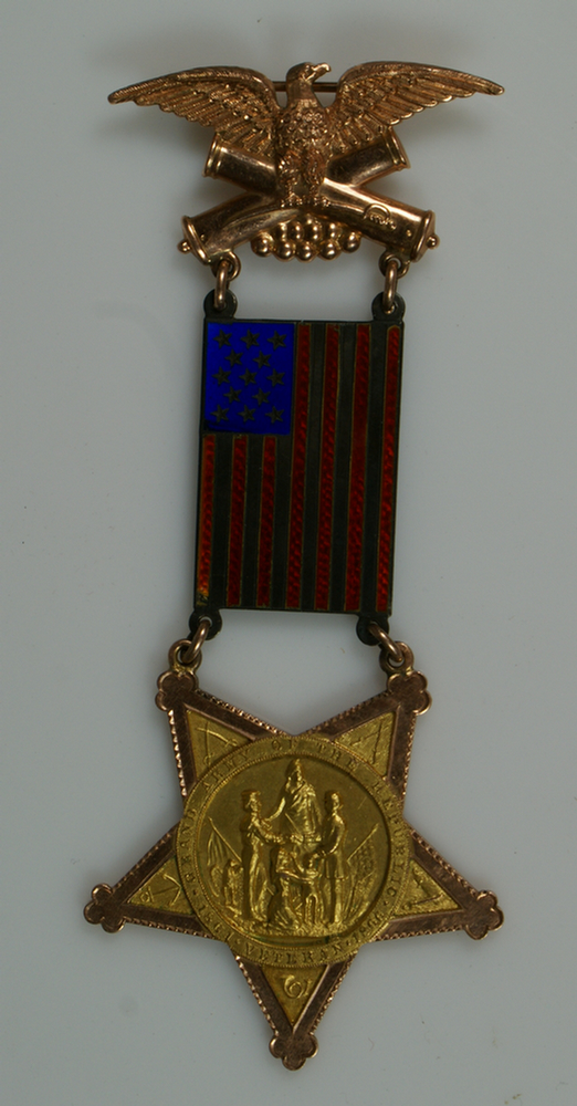 Appraisal: GAR medal with eagle and flag eagle and star test