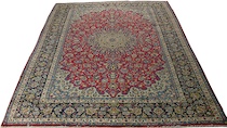 Appraisal: An Isfahan Carpet An Isfahan carpet approx '- x '-