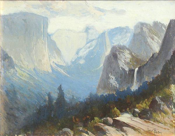 Appraisal: Arthur William Best American - Yosemite Valley signed 'A W