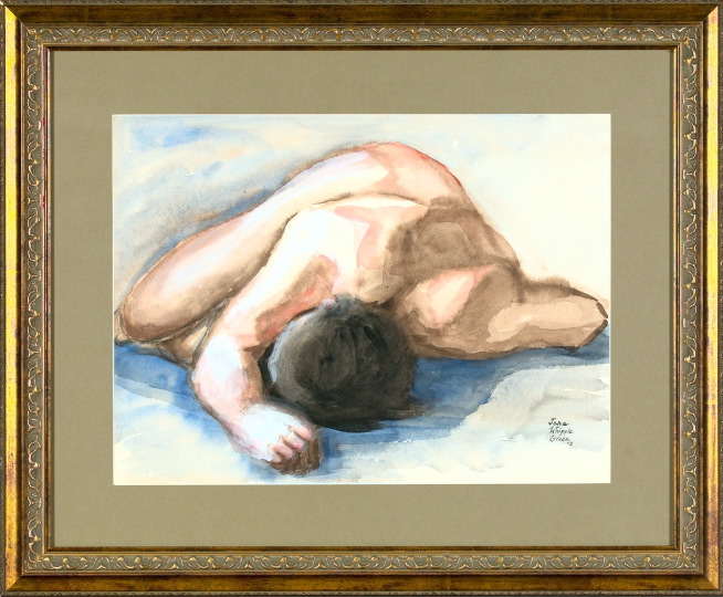 Appraisal: Jane Whipple Green American New Orleans th Century Resting Nude