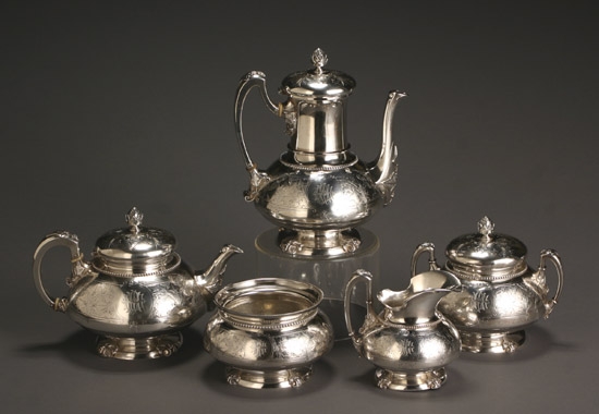 Appraisal: Tiffany Co Five-Piece Sterling Coffee and Tea Service New York