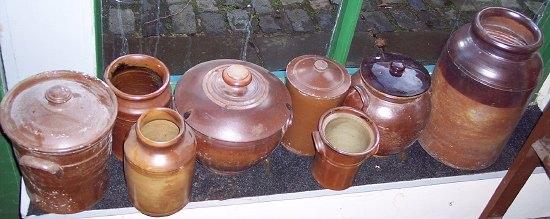 Appraisal: A quantity of salt glazed stoneware vessels various