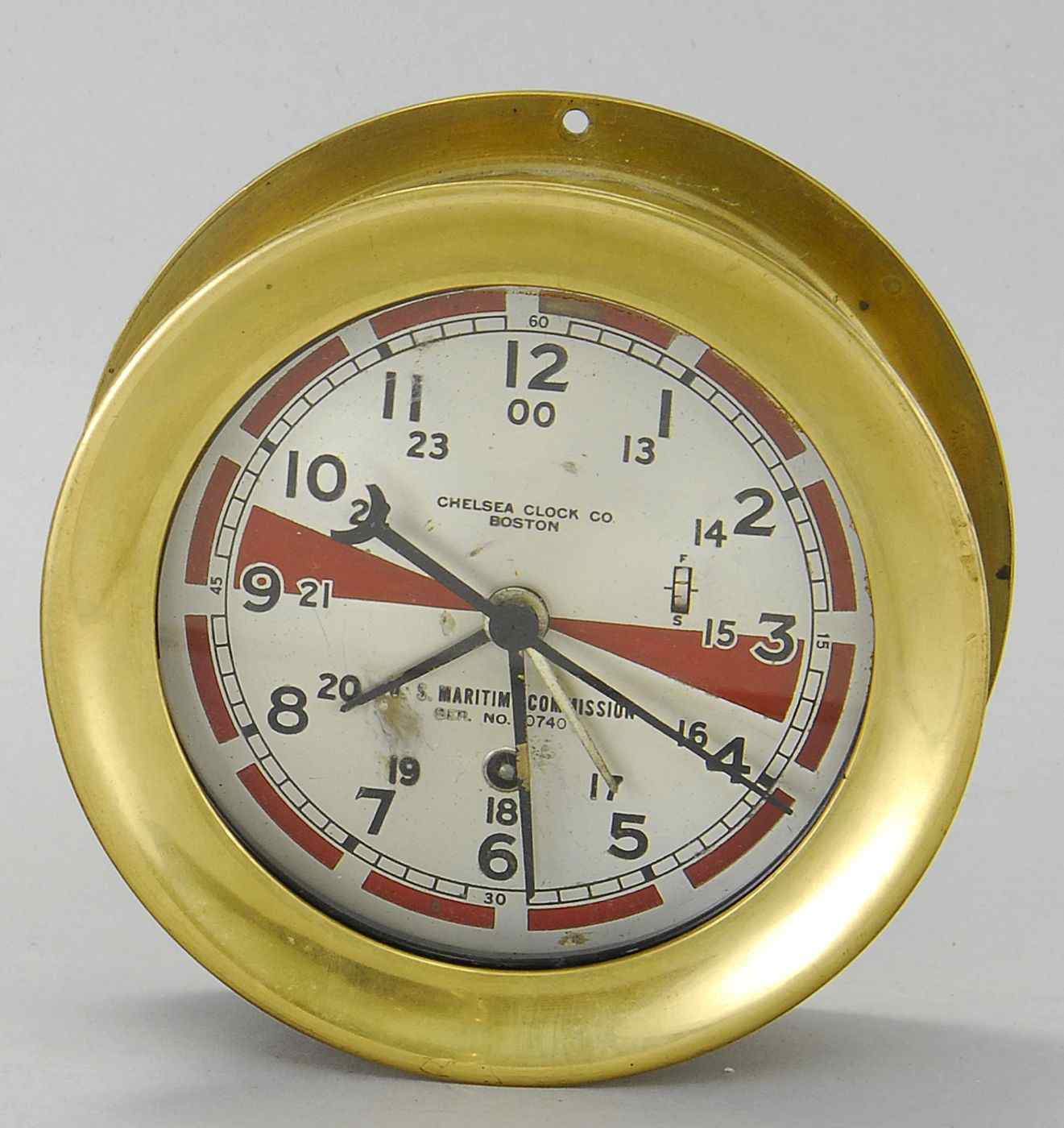 Appraisal: CHELSEA SHIP'S CLOCKUS Maritime Commission Ser No '' Crystal diameter