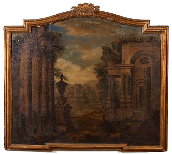 Appraisal: Italian School th Century A capriccio scene oil on canvas