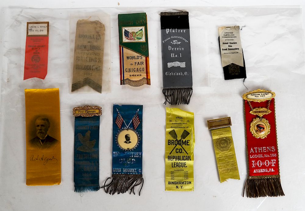 Appraisal: Lot of Assorted Ribbons Lot of assorted ribbons including German