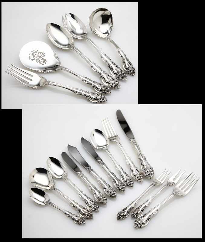 Appraisal: An extensive Gorham 'La Scala' sterling silver flatware service Second