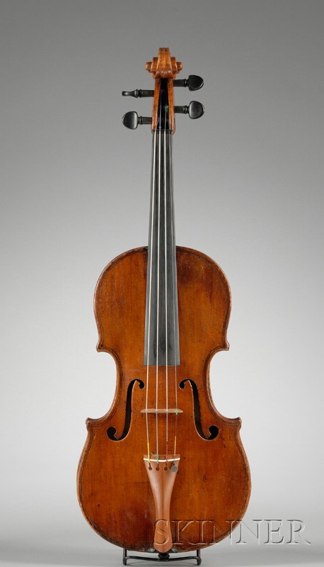 Appraisal: English Violin Ascribed to George Panormo c labeled MADE BY