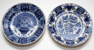 Appraisal: DUTCH BLUE AND WHITE PORCELAIN BOWLS PIECES DUTCH BLUE AND