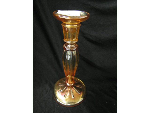 Appraisal: Marigold Carnival Glass Candlestick