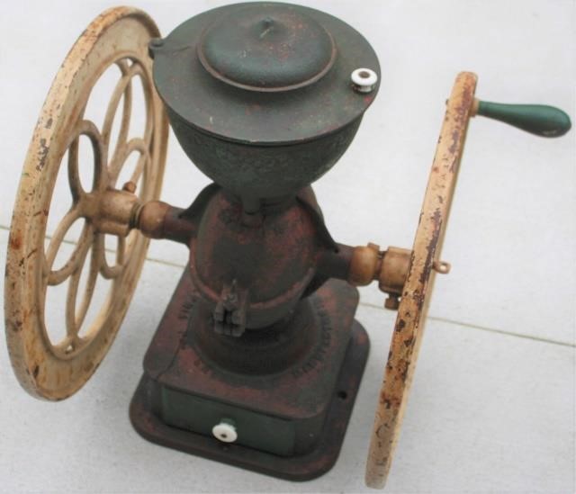 Appraisal: LARGE ENTERPRISE MANUFACTURING CO PHILADELPHIA PA COUNTRY STORE COFFEE GRINDER