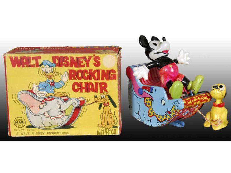 Appraisal: Linemar Walt Disney Mickey Mouse Rocking Chair Toy Description ''