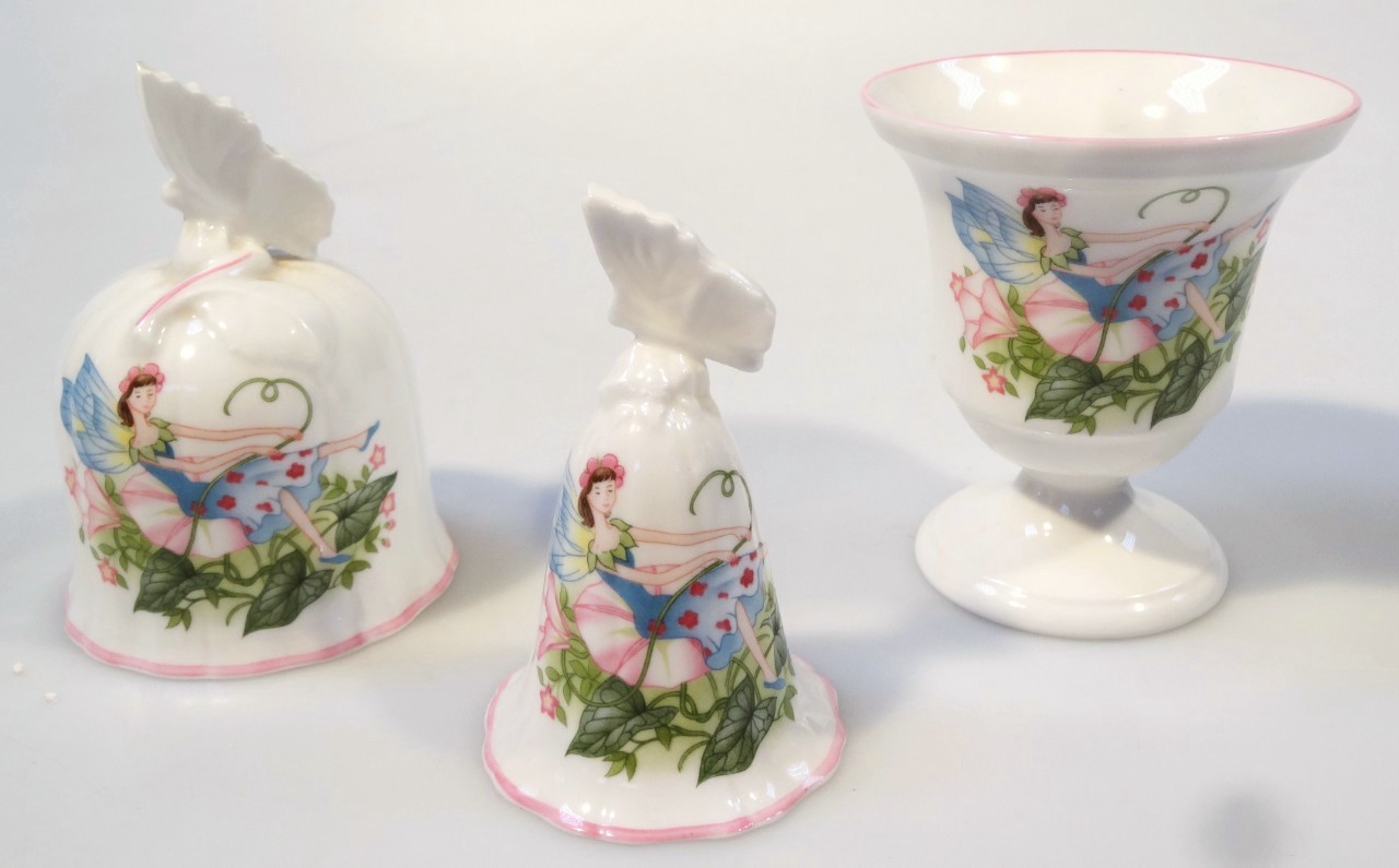 Appraisal: Various Royal Worcester Enchantment pattern comprising of a bell cm