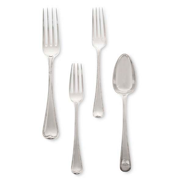 Appraisal: A group of English sterling silver flatware An assembled set