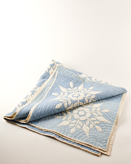 Appraisal: Blue and White Quilt by