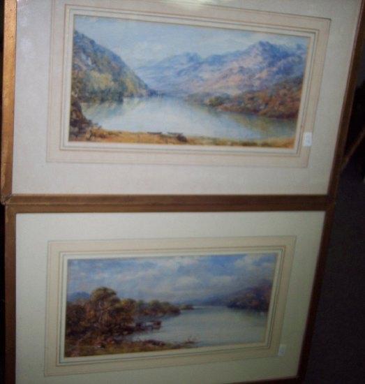 Appraisal: E J WNear Low WoodLake District Lakea pairinitialled and dated