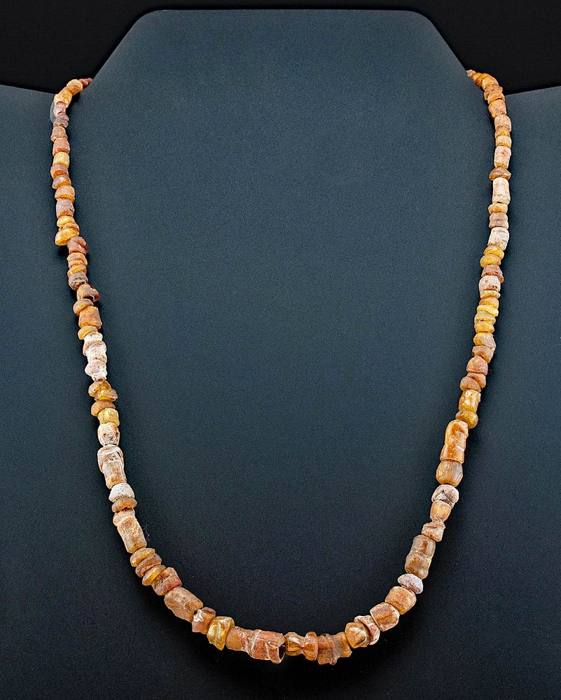 Appraisal: Roman Glass Bead Necklace - Wearable Roman Imperial ca st