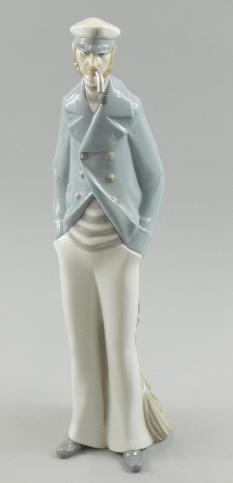 Appraisal: A Lladro porcelain figure of an old sailor smoking a