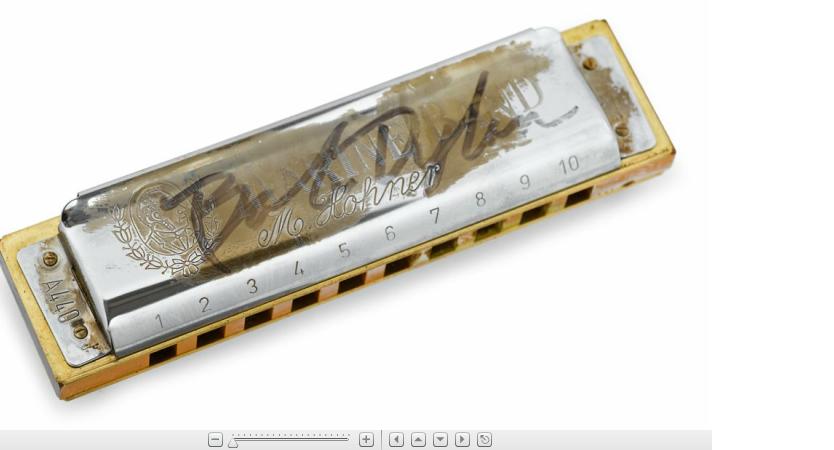 Appraisal: BOB DYLANA Hohner harmonica concert played and Signed by Bob