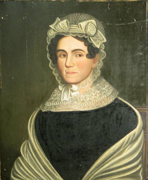 Appraisal: American School th Century A portrait of a woman wearing