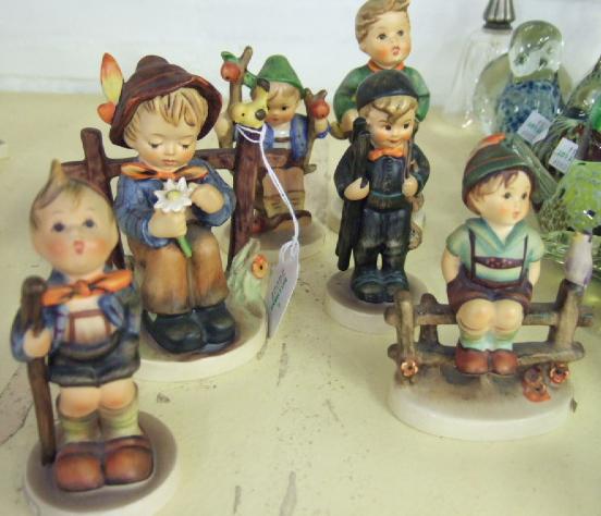 Appraisal: A group of six Hummel figures including Little Licker she