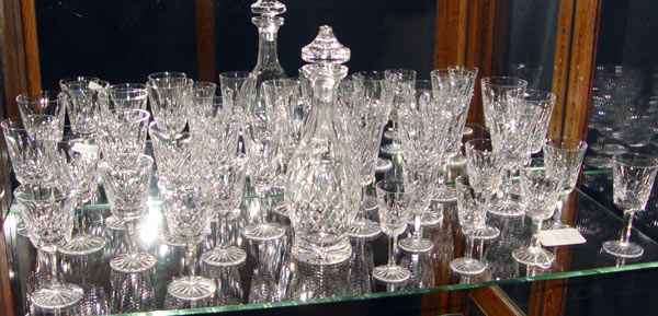 Appraisal: PIECE WATERFORD STEMWARE DECANTER IN THE LISMORE PATTERN pieces to