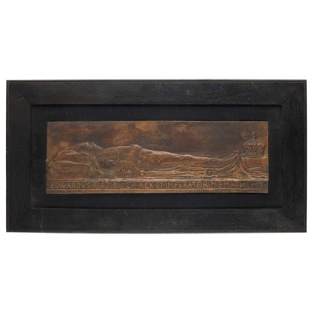 Appraisal: LILIAN HAMILTON BRITISH - KING EDWARD VII Bronze bas relief