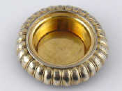 Appraisal: A Russian silver circular salt gilt lined Moscow marks probably