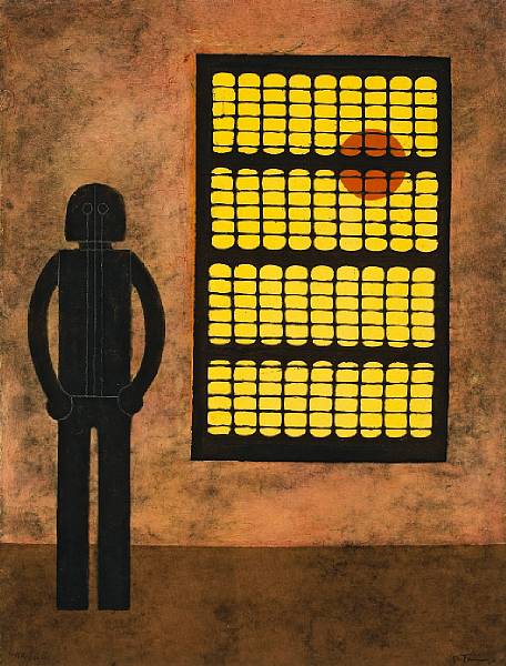 Appraisal: Rufino Tamayo Mexican - Hombre en la Ventana P Mixograph