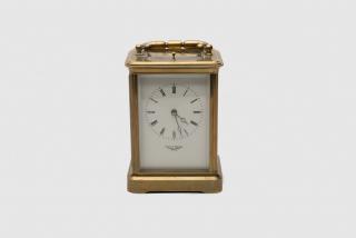 Appraisal: French Brass Carriage Clock FRENCH BRASS CARRIAGE CLOCK Japy Freres