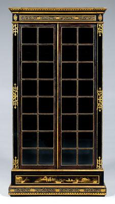 Appraisal: French chinoiserie decorated cabinet original surface single-case construction with two