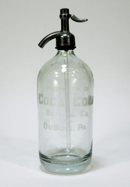 Appraisal: Coca-Cola DuBois Penn Glass Seltzer Bottle United States th Century