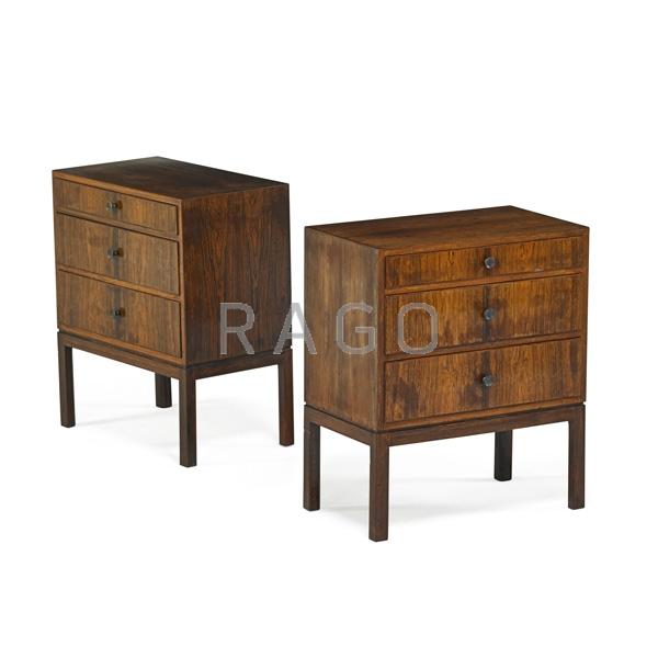 Appraisal: THORALD MADSENS Pair of cabinets Condition Report Each cabinet has