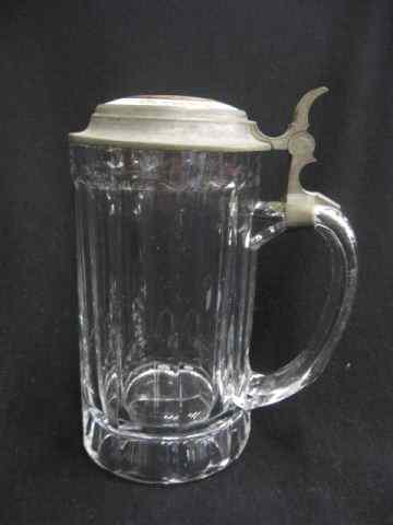 Appraisal: Pilser Brewing Company Beer Stein ''Olympia'' inlaid pewter top shows