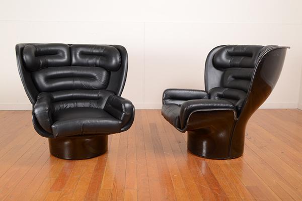 Appraisal: JOE COLOMBO - A PAIR OF ELDA CHAIRS designed JOE