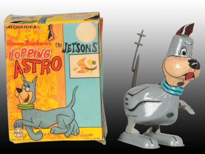 Appraisal: Marx Tin Wind-Up Jetsons Hopping Astro Toy Description Includes original