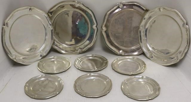 Appraisal: MEXICAN STERLING SILVER PLATES BY SANBORNSTO INCLUDE SIX PLATES AND