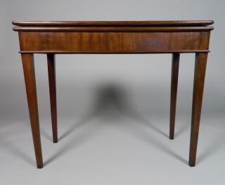 Appraisal: American Hepplewhite Console Card Table in Mahogany flip top with