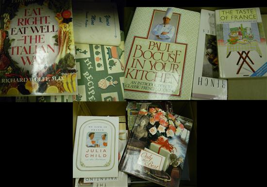 Appraisal: BOOKS Large assortment of cookbooks many Italian and French themed