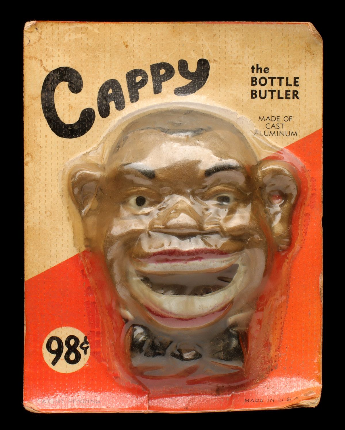 Appraisal: CAPPY WALL MOUNT BUTLER BOTTLE OPENERThe aluminum opener is offered