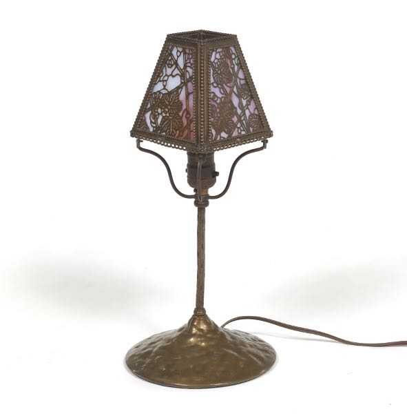 Appraisal: RIVIERE STUDIOS N Y ARTS CRAFTS STYLE BOUDOIR LAMP x