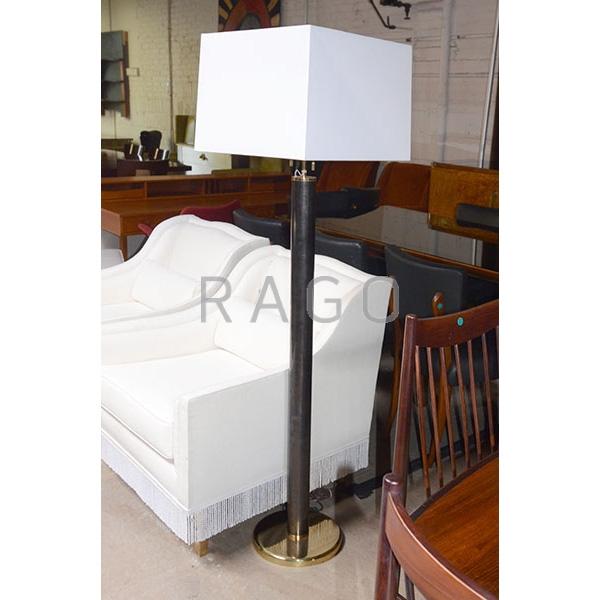 Appraisal: KARL SPRINGER Floor lamp Condition Report One small round area