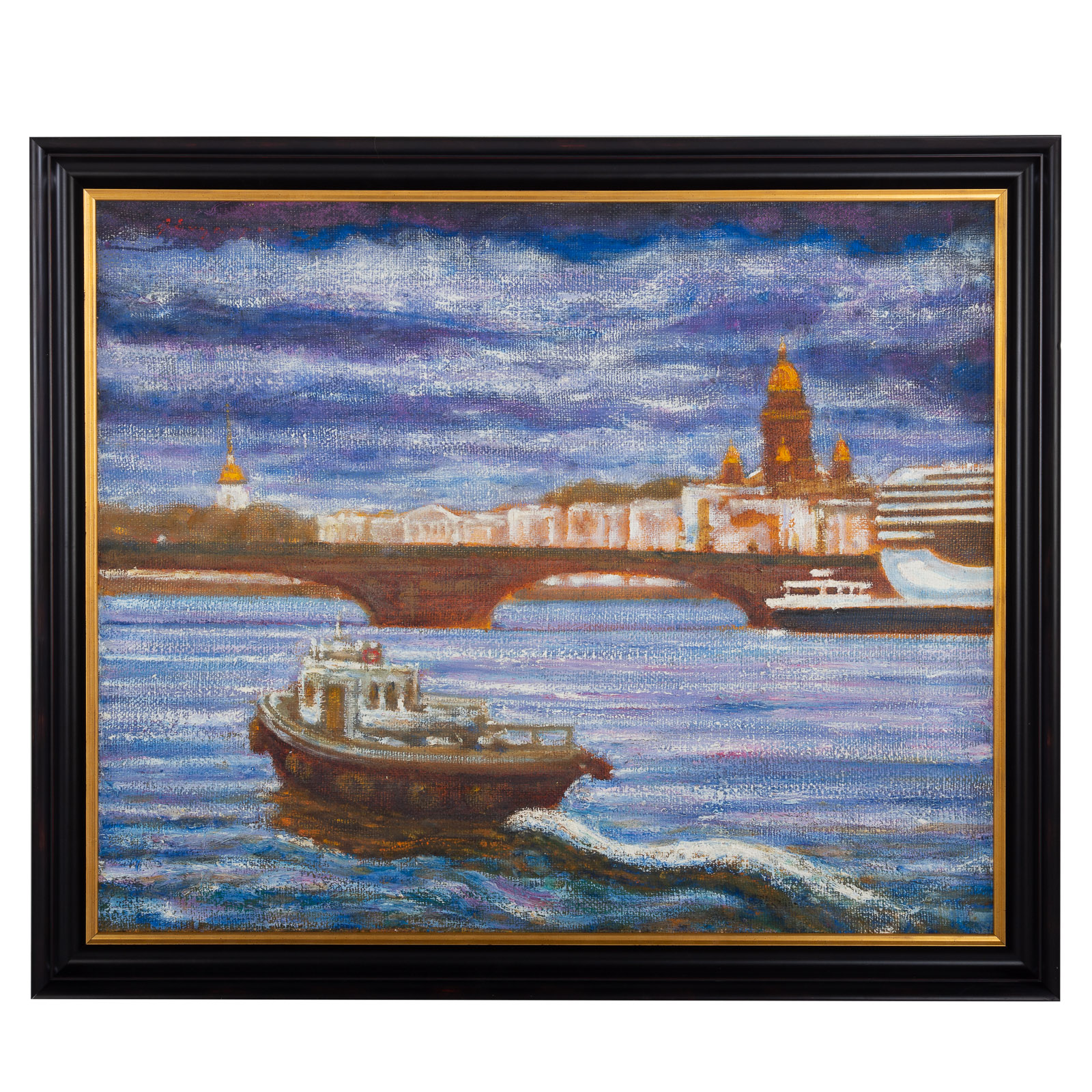 Appraisal: ALEXANDRE EVGRAFOV NEVA RIVER ST PETERSBURG OIL Alexandre Borisovitch Evgrafov