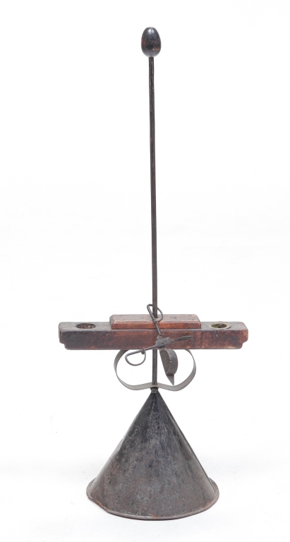 Appraisal: AMERICAN LIGHTING DEVICE Attributed to New England early th century