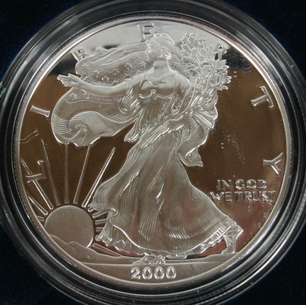 Appraisal: Two US Mint American Silver Eagle oz Proof Coins