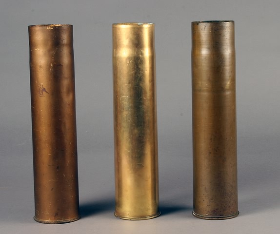 Appraisal: Group of mm brass casings US made by Remington are