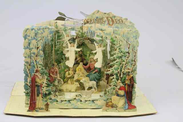 Appraisal: ERZGEBIRGE NATIVITY CRECHE Germany wonderful nativity cr che scene with