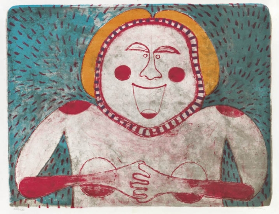 Appraisal: RUFINO TAMAYO Femme Souriante Color lithograph x mm x inches